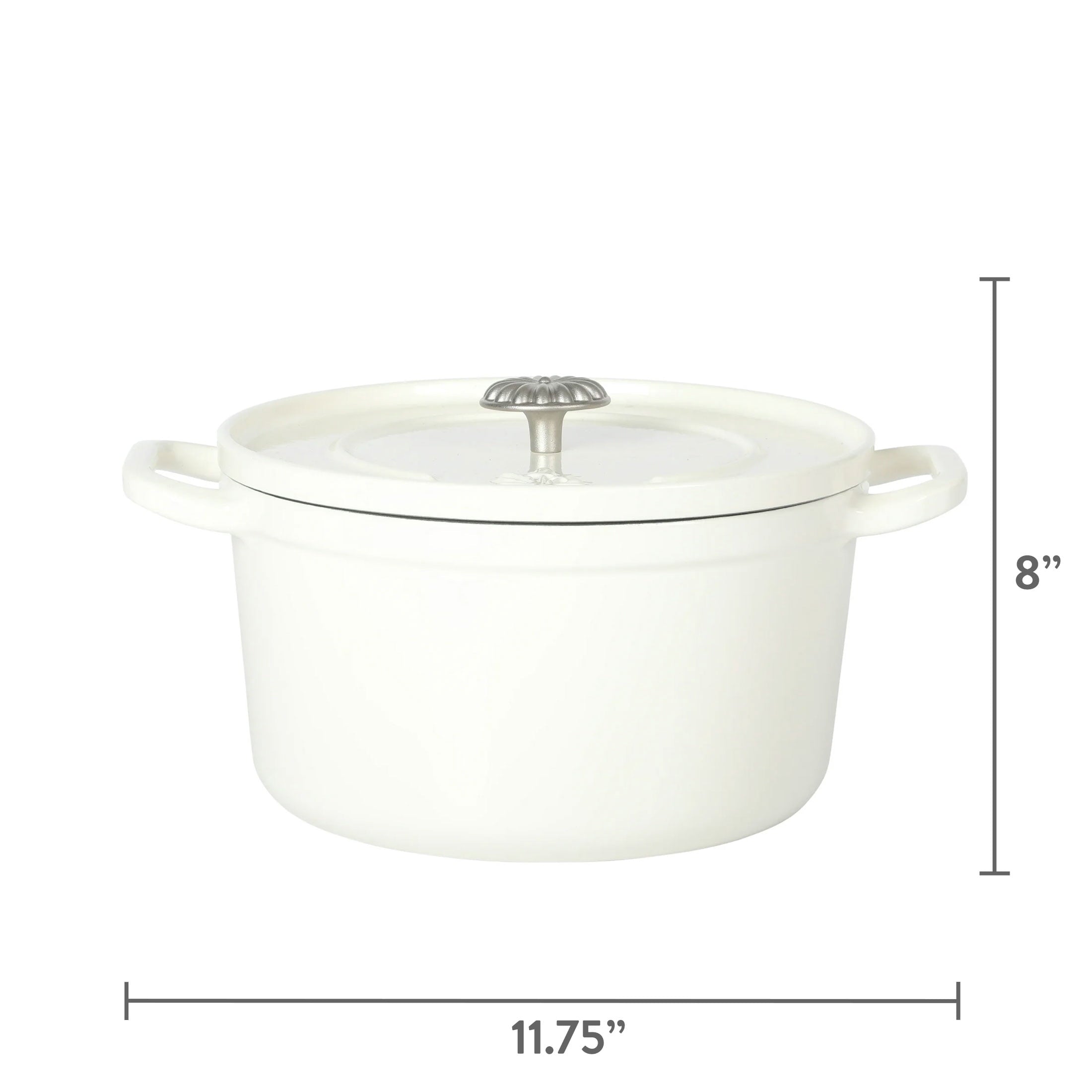 The Pioneer Woman 5-Quart Enameled Cast Iron Dutch Oven with Lid, Linen