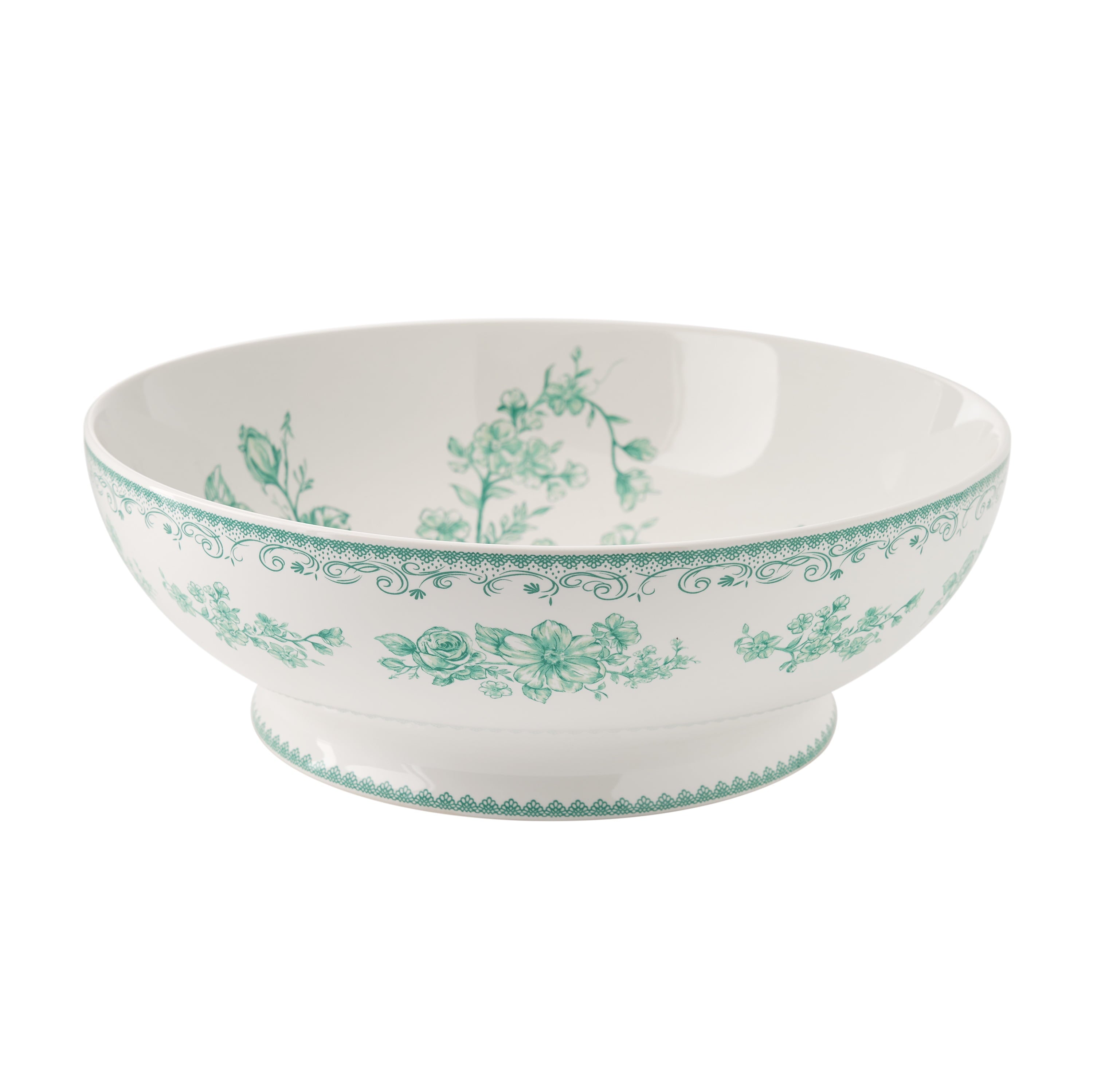 The Pioneer Woman Agatha Stoneware 11-inch Serving Bowl, Green