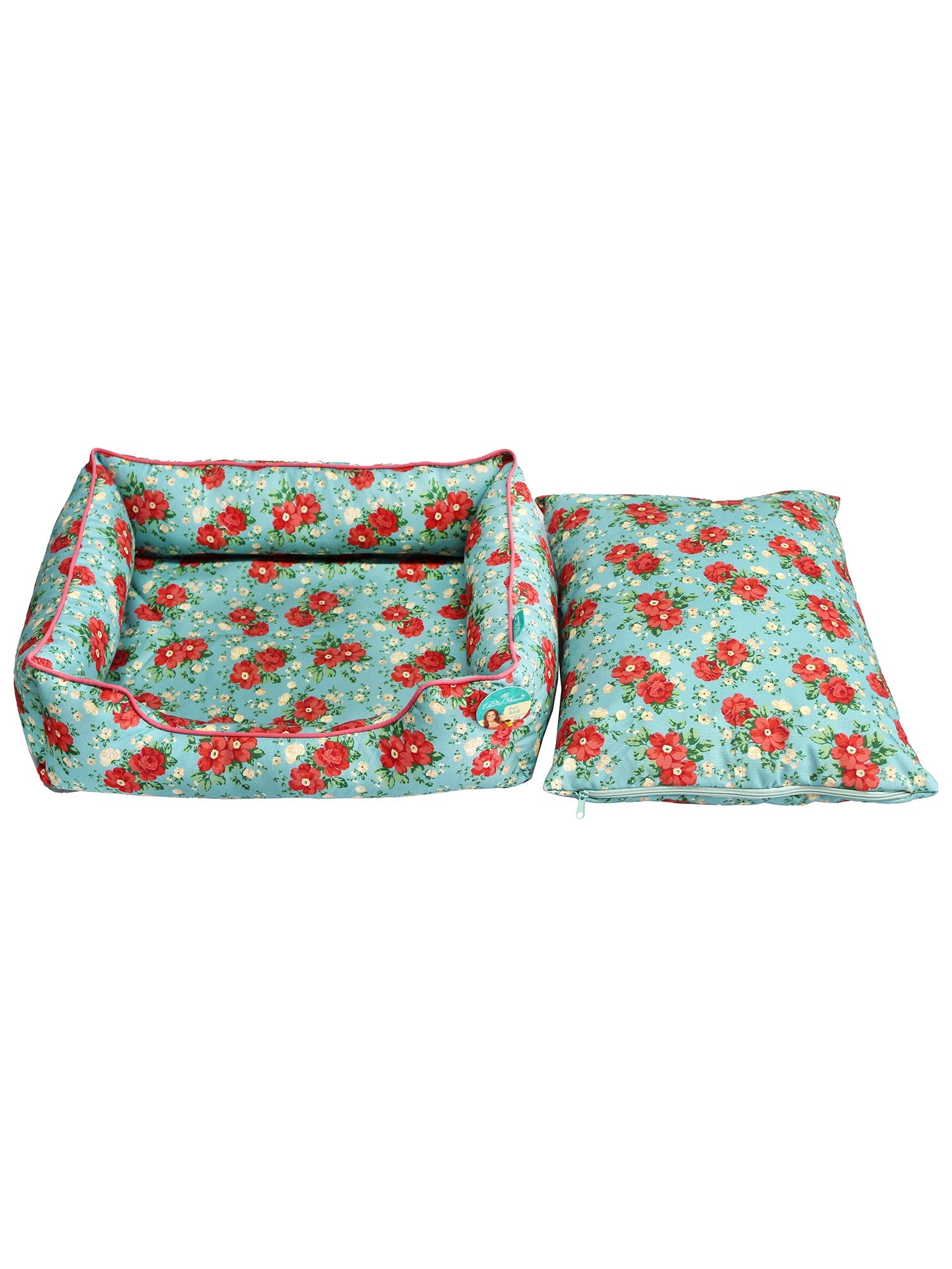 The Pioneer Woman Pet Bed, Vintage Floral Small 20" x 17"