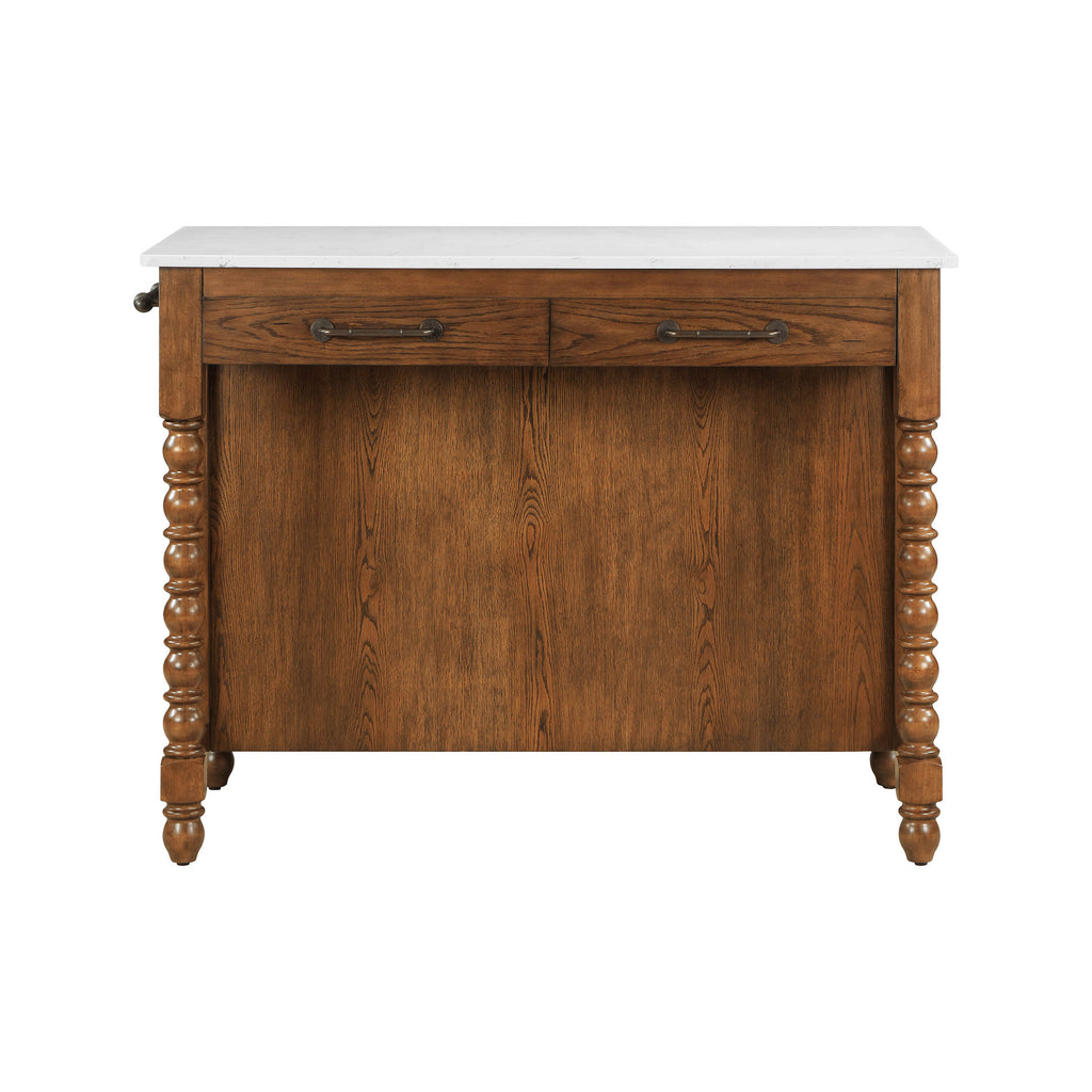The Pioneer Woman Harper Kitchen Island with Drawers, Homestead Brown