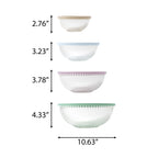 The Pioneer Woman 8-Piece Glass Mixing Bowl Set