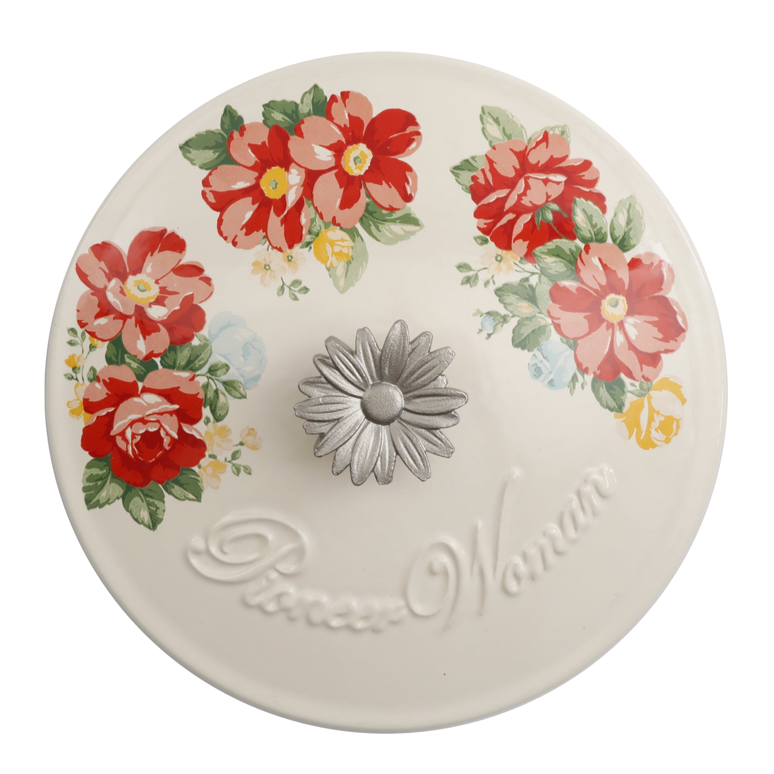 The Pioneer Woman Vintage Floral Enameled Cast Iron 3-Quart Dutch Oven