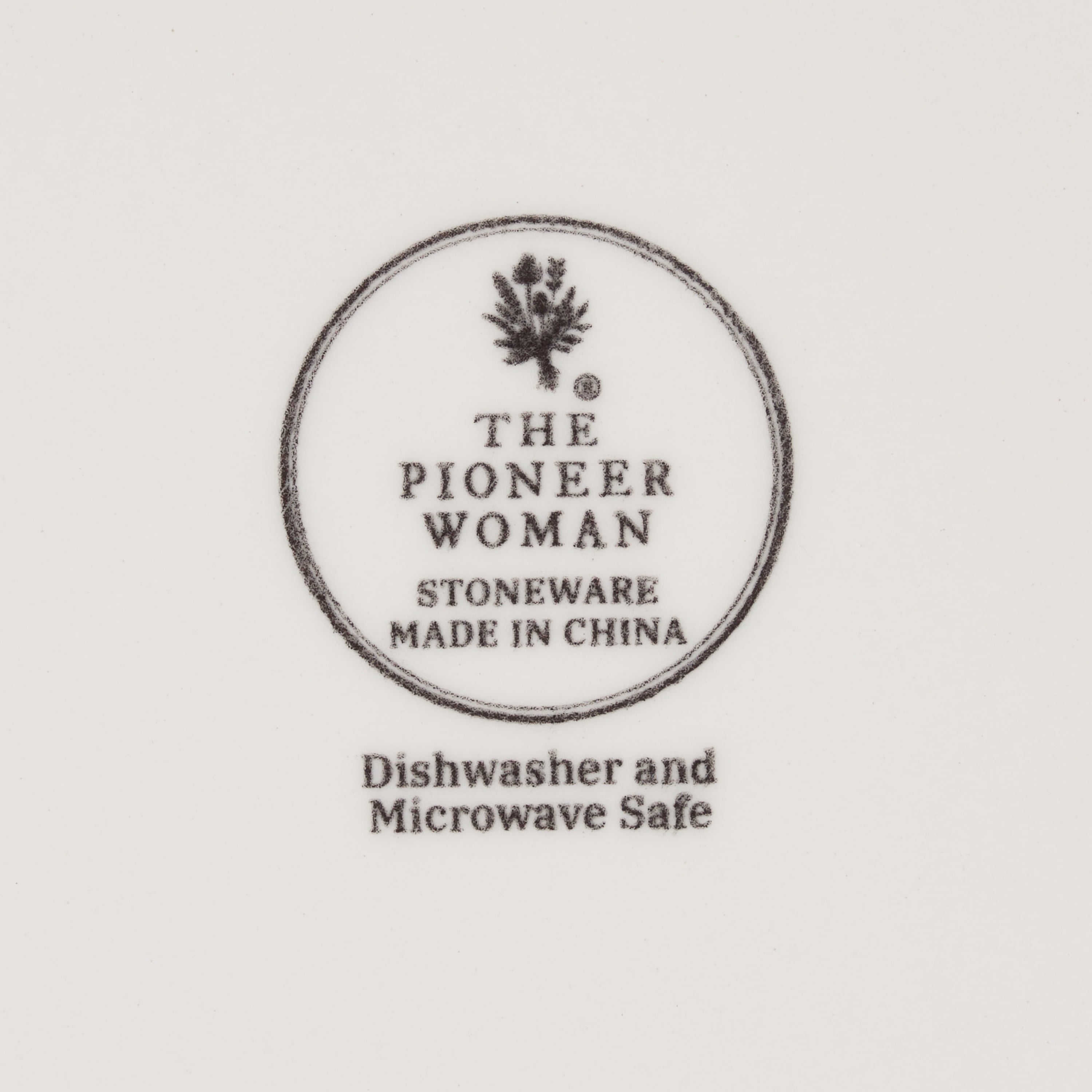 The Pioneer Woman Agatha 12-Piece Stoneware Dinnerware Set, Blue