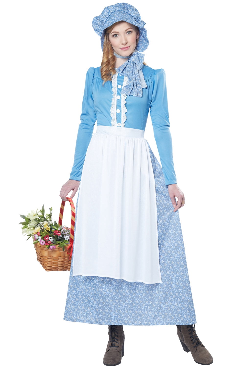 California Costumes Pioneer Woman Adult Costume: Large Female - Vintage Cottagecore Dress