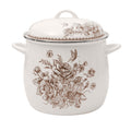 The Pioneer Woman Agatha 12 Qt Enamel on Steel Stock Pot with Lid, Brown