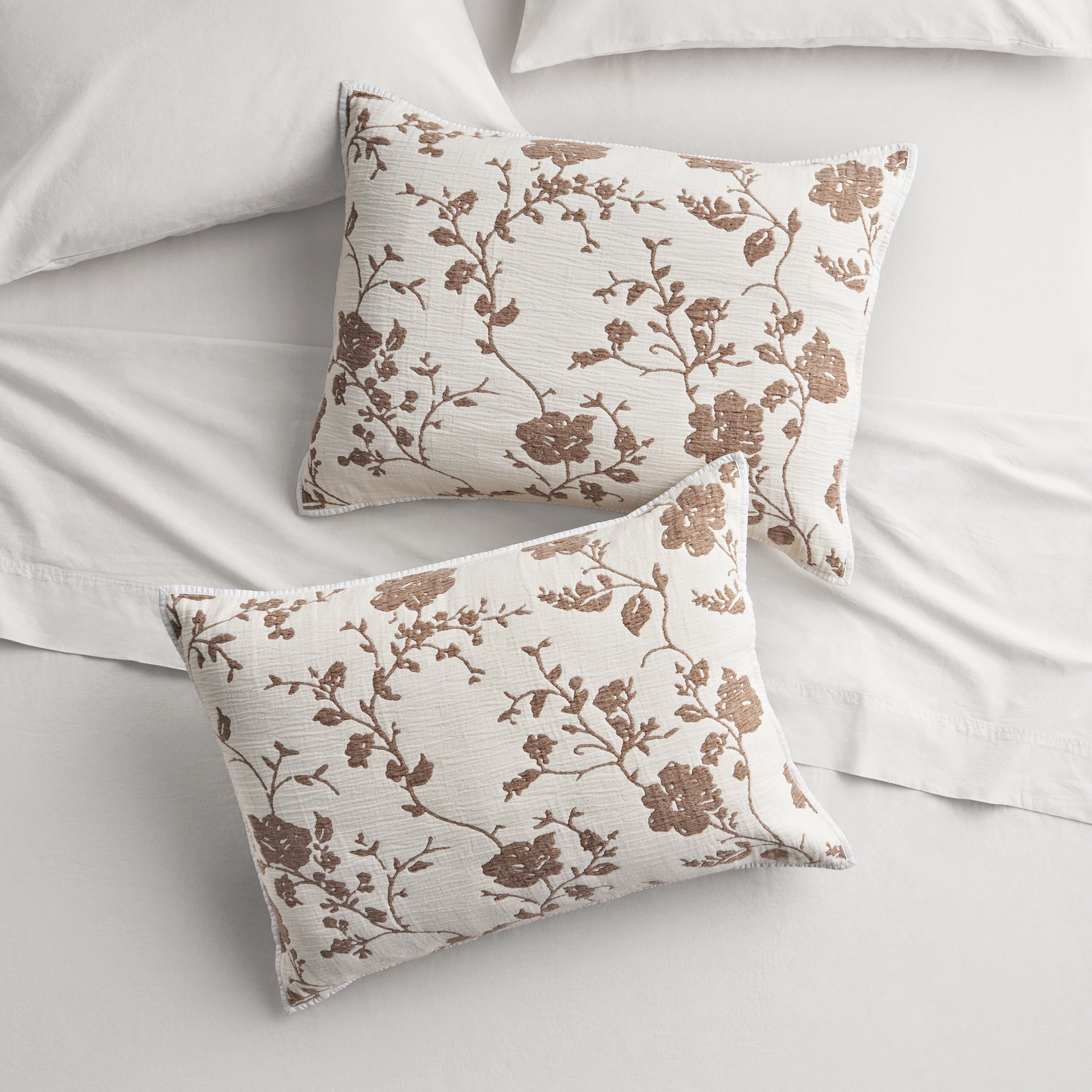 The Pioneer Woman Agatha Floral Gauze Pillow Sham, Standard, Blue Dust, 2 Pack - Cozy Cottage
