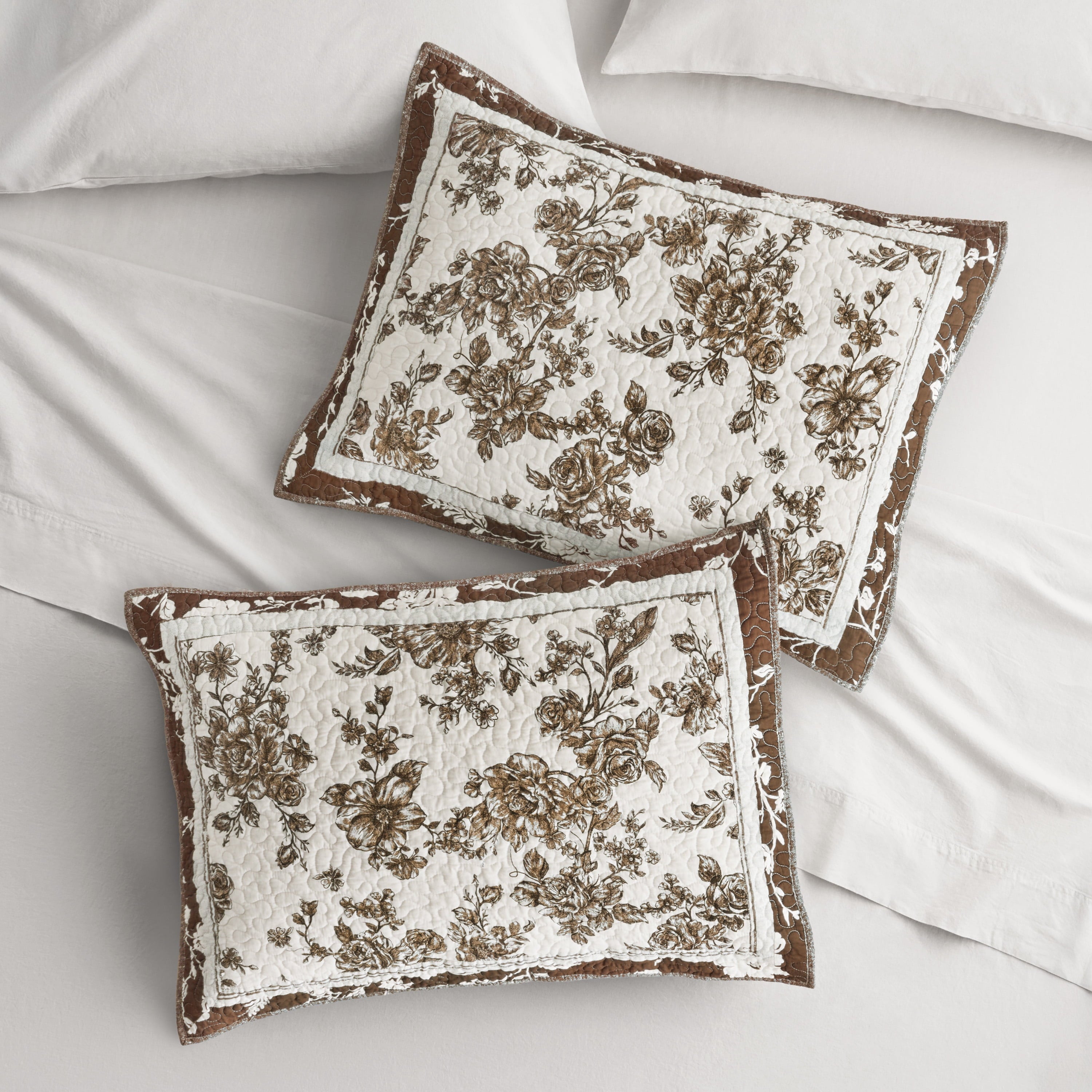 The Pioneer Woman Agatha Floral Gauze Pillow Sham, Standard, Blue Dust, 2 Pack - Cozy Cottage