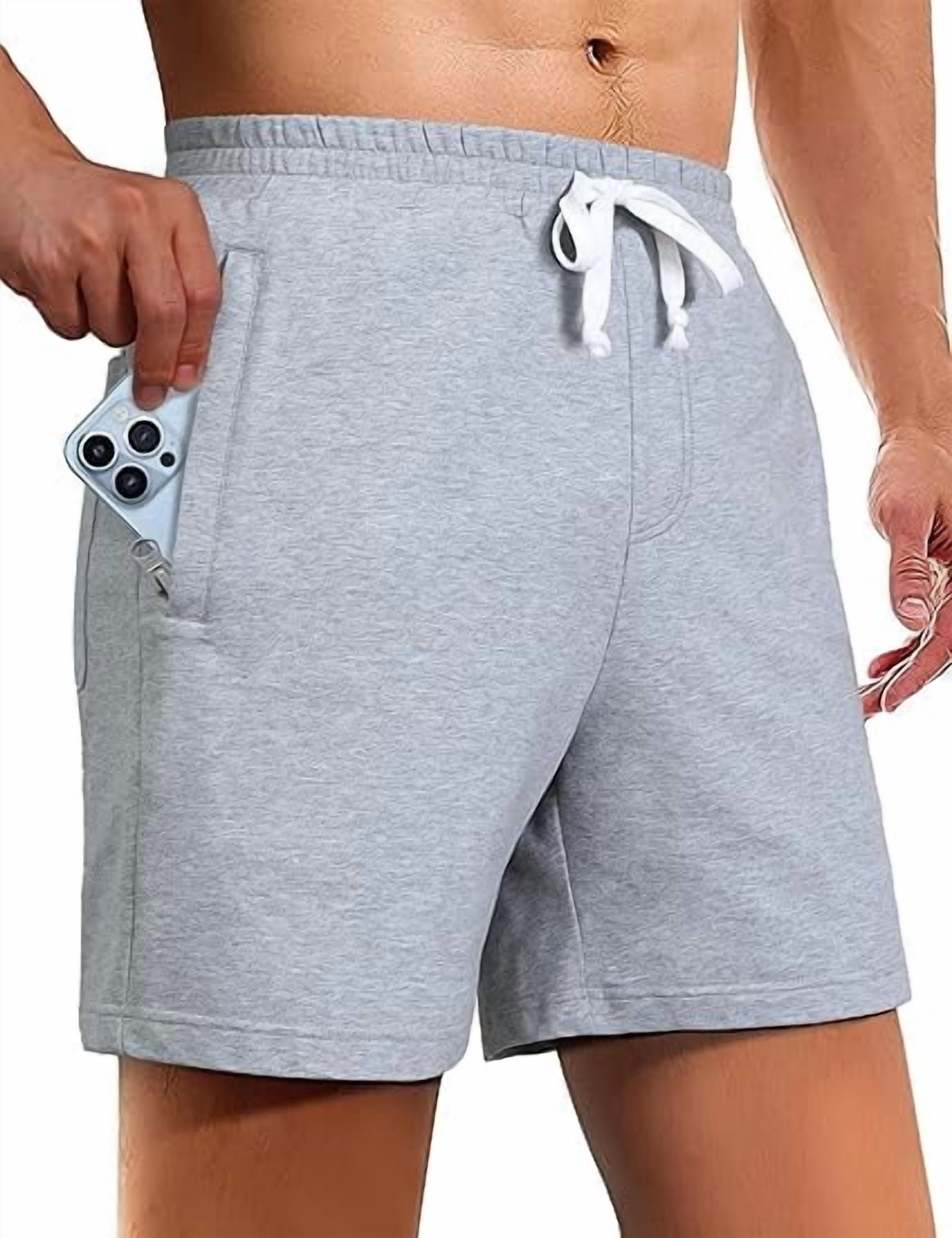 Pioneer Camp Sweat Shorts for Men 5 Inch Inseam Shorts Athletic Gym Workout Casual Cotton Shorts