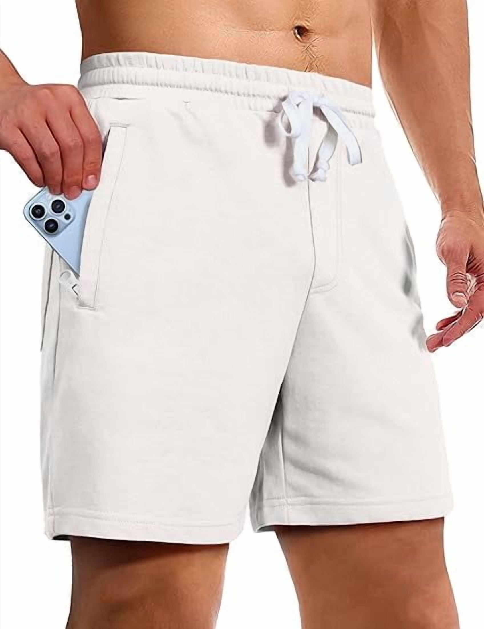 Pioneer Camp Sweat Shorts for Men 5 Inch Inseam Shorts Athletic Gym Workout Casual Cotton Shorts