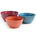 The Pioneer Woman Cornucopia Ceramic Mixing Bowl Set, 3 Piece