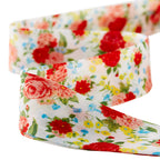 The Pioneer Woman Sweet Rose Double Fold Cotton Quilt Binding Ribbon, 7/8" x 25 Yards
